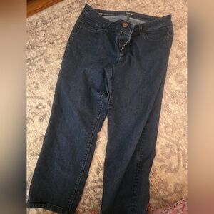 LOFT Dark Blue Straight Leg Jeans